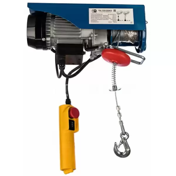 С ТЕЛЕЖКОЙ таль электрическая TOR PA 600/1200 кг 30/15 м